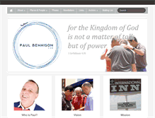 Tablet Screenshot of paulbennison.com